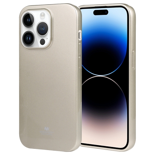 Image 1 of 3.. TopSave Goospery Pearl Jelly Gel TPU Case For iPhone 15 Pro Max(6.7"), Gold
