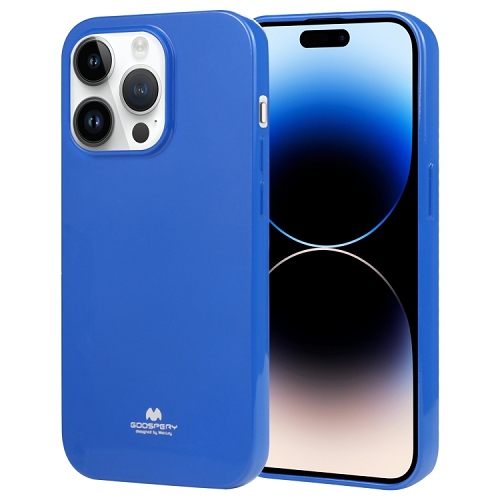 Image 1 of 3.. TopSave Goospery Pearl Jelly Gel TPU Case For iPhone 15 Pro Max(6.7"), Blue