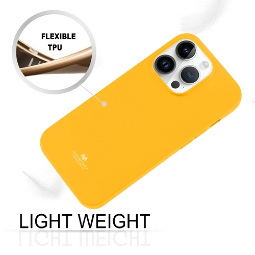 TopSave Goospery Pearl Jelly Gel TPU Case For iPhone 15 Pro Max(6.7"), Yellow