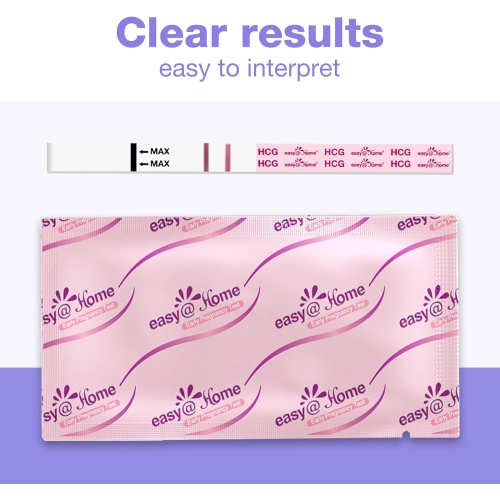 Easy@Home Pregnancy Tests 25 Pack: Early Detection Pregnancy Tests Strips - Accurate Sensitive Pregnancy Tests Bulk Easy to Use at Home Fertility