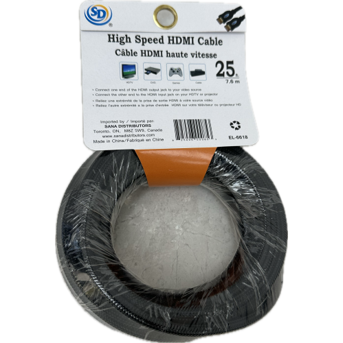 SD High Speed HDMI Cable