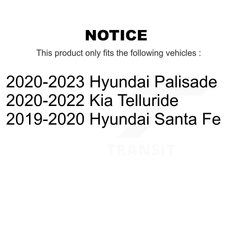 Rear Ceramic Disc Brake Pads TEC-2199 For Hyundai Palisade Santa Fe Kia Telluride