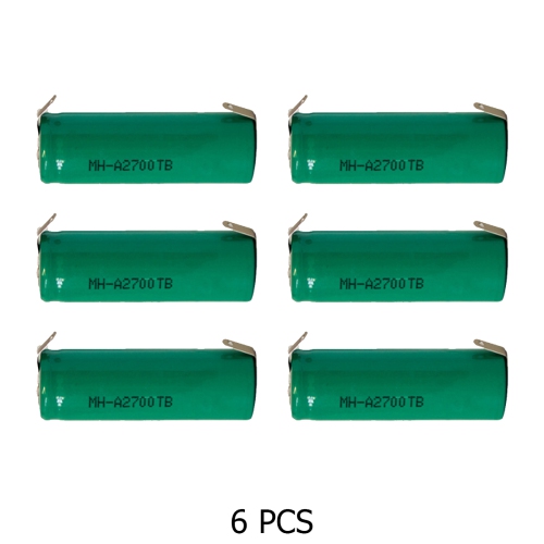 A NiMH 2700 mAh Batteries with Tabs