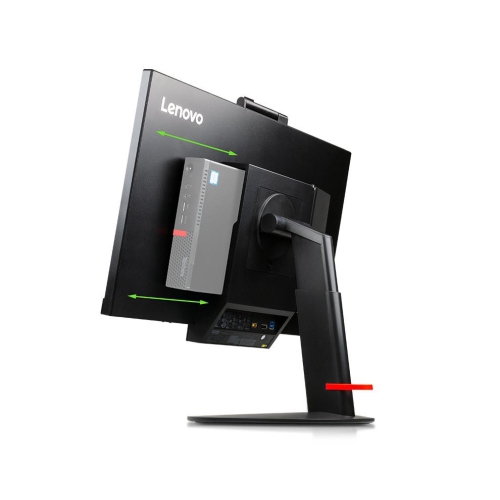 Lenovo Tiny-In-One TIO24 Gen3 23.8" with Webcam, Speaker, AIO with M720q i5-8th Gen. 2.1GHz, 8GB RAM, 256 SSD Win. 11 Pro. (Keyboard/Mouse not included) by LENOVO - Refurbished condition - Image 4