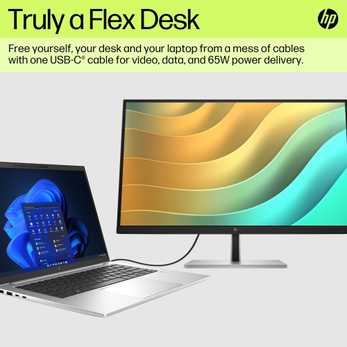 HP 27" WQHD 75Hz 5ms GTG IPS LCD Monitor - Black, Silver