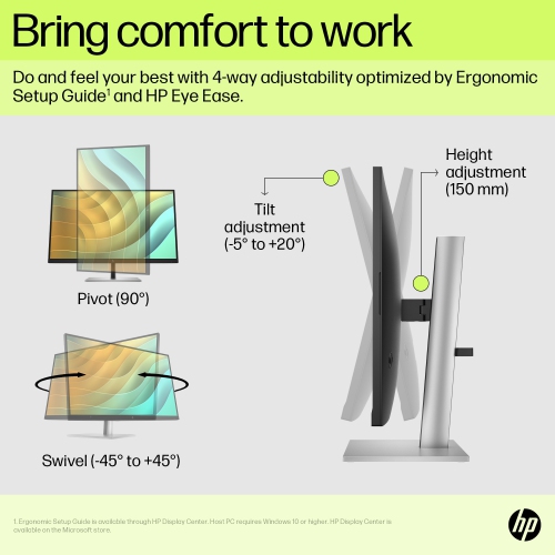 HP 27" WQHD 75Hz 5ms GTG IPS LCD Monitor - Black, Silver