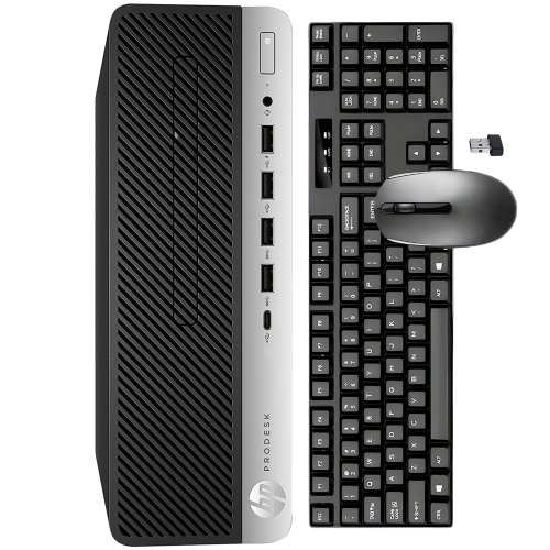 Refurbished - Best Performance Desktop PC HP ProDesk 600 G3 SFF (Intel Core i7 Processor/ 512GB SSD/ 8GB DDR4 RAM/ Windows 10 Pro) Wireless Keyboard