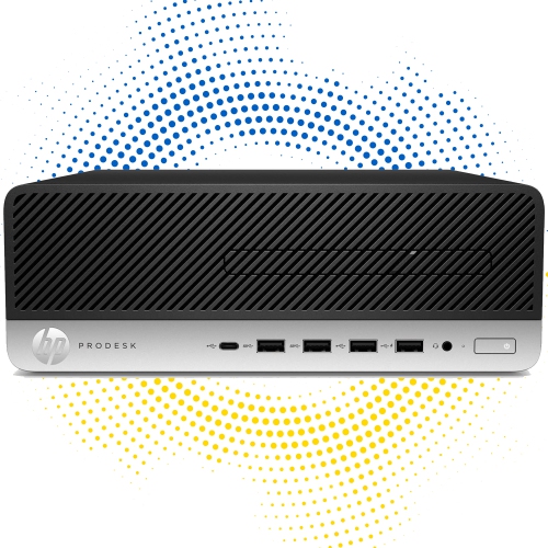 Refurbished - Best Performance Desktop PC HP ProDesk 600 G3 SFF (Intel Core i7 Processor/ 512GB SSD/ 8GB DDR4 RAM/ Windows 10 Pro) Wireless Keyboard