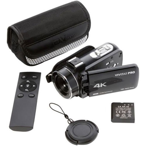 Caméscope à mémoire flash SD DVR4K 4K Pro de Vivitar - Exclusivité de Best Buy