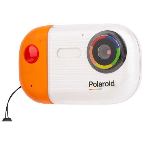 Polaroid IE50 18MP Waterproof Camera - White/Orange - Only at Best