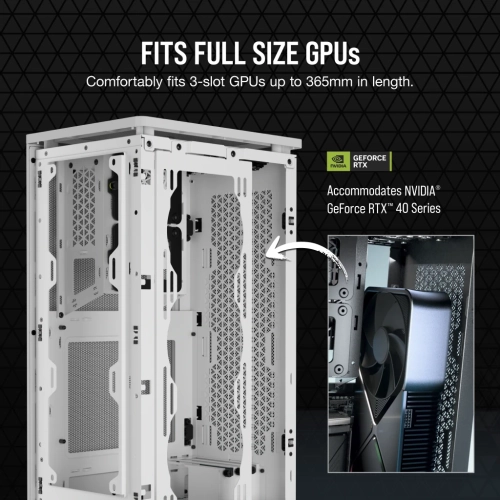 Corsair 2000D Airflow Mini-ITX PC Case - Mini-ITX Form-Factor - Steel Mesh Panels - Three-Slot GPU Support - Cooling-Optimized Interior - Modern