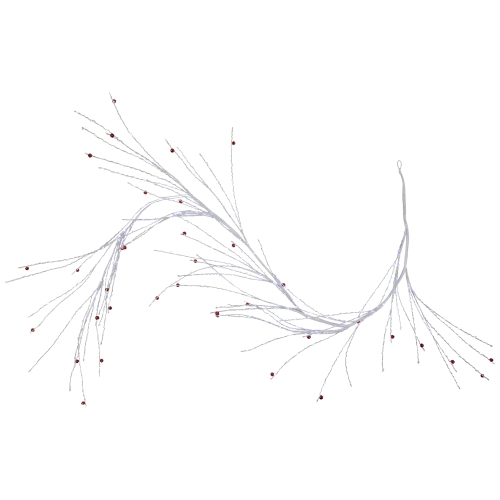 Pre-Lit Christmas Garland with Jingle Bells - 6' x 6" - Cool White Lights