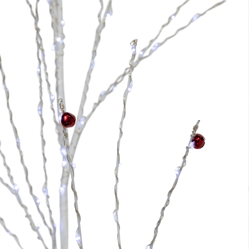 Pre-Lit Christmas Garland with Jingle Bells - 6' x 6" - Cool White Lights