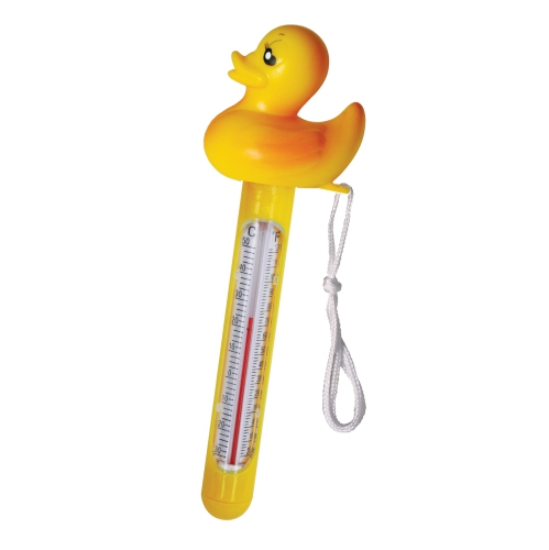 8.5" Yellow Duck Floating Swimming Pool Thermometer with Cord