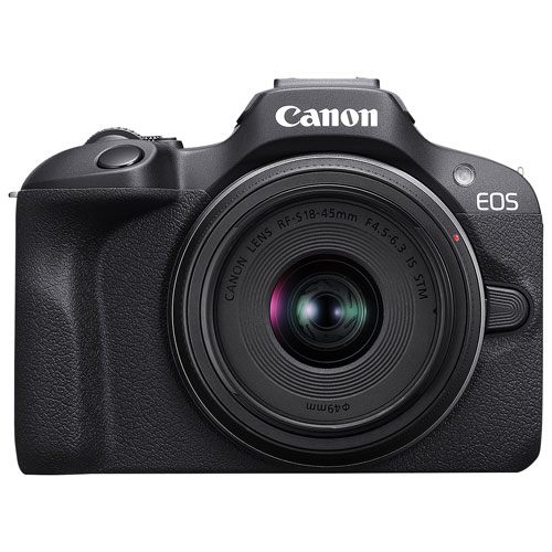 Refurbished - Canon EOS R100 Mirrorless Camera with 18-45mm IS STM Lens Kit