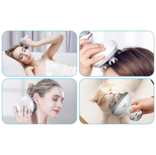 MKL Innovations ® Waterproof cordless Electric Hair Scalp Massager with Kneading