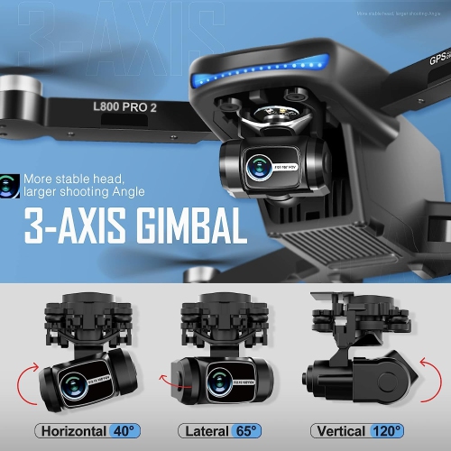 Drones with Camera for Adults 4K: Advanced 3-Axis Gimbal Stability, Smart GPS Navigation, Dual Battery System for Longer Flights & Exceptional Aerial