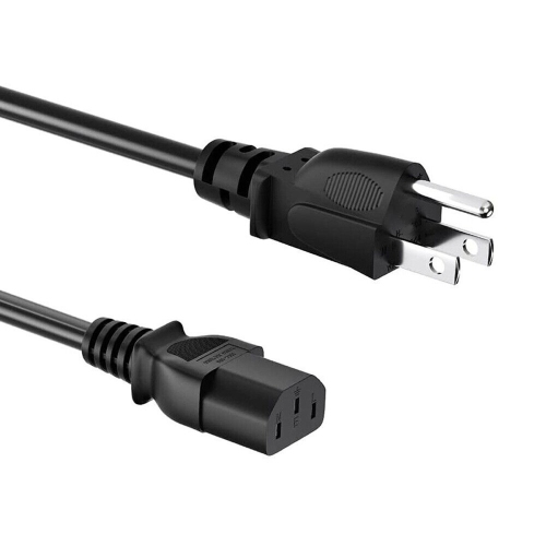 RYPOMAC INDUSTRIES  Wire 3-Slot 18 Awg Ul Listed Universal Power Cord - In Black