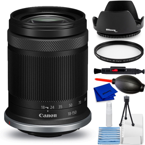 Canon RF-S 18-150mm f/3.5-6.3 IS STM Lens - 7PC Accessory Bundle