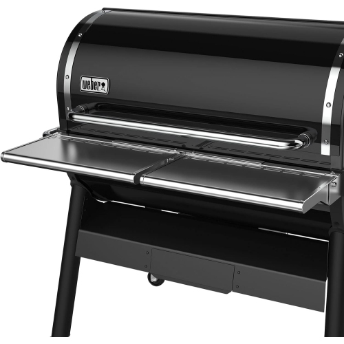 Weber – tablette avant pliante en acier inoxydable pour SmokeFire EX6, argenté