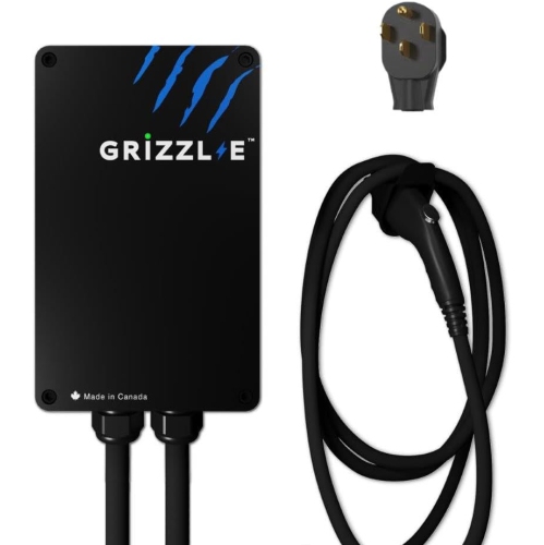Grizzl-E Level 2 EV Charger, 16/24/32/40 Amp, NEMA 14-50 Plug, 24 feet Premium, Indoor/Outdoor Car Charging Station