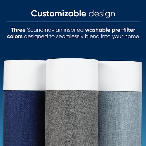 BLUEAIR Air Purifiers for Bedroom, HEPASilent Small Room Air Purifiers for Home, Pets Allergies Air Cleaner, Virus Air Purifier for Dust, Baby Air