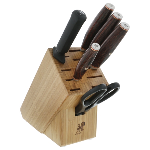MIYABI 6000 MCT 7 Piece Knife Block Set, Nature