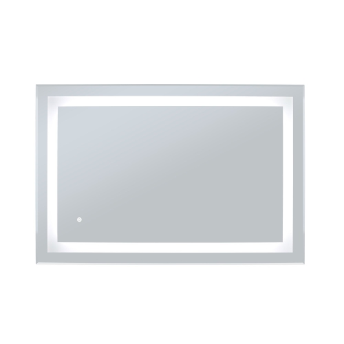 WarmlyYours, LED Mirror Audrey, Wall-mounted, Dual Frosted Bars, Touch Controls, 36" X 24"