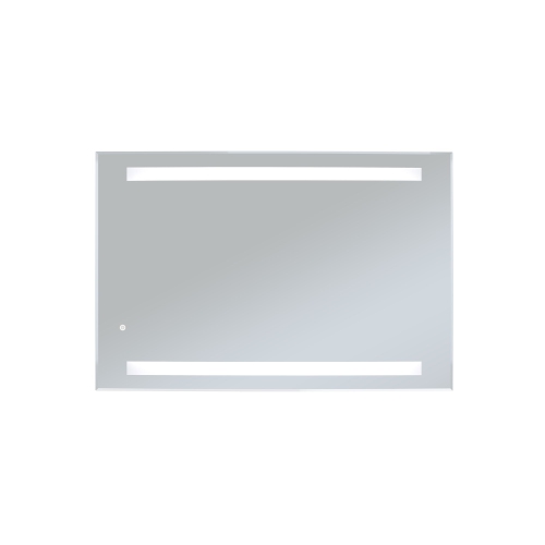 WarmlyYours, LED Mirror with Built-In Defogger, Wall-mounted, Dual Frosted Bars, Touch Controls, 36" X 24"