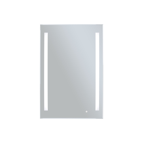 WarmlyYours, LED Mirror with Built-In Defogger, Wall-mounted, Dual Frosted Bars, Touch Controls, 36" X 24"