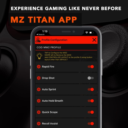 Contrôleur de tir rapide anti-recul intelligent de 420 compatible avec la manette à modulation personnalisée PS5 tous les jeux de tir et plus encore