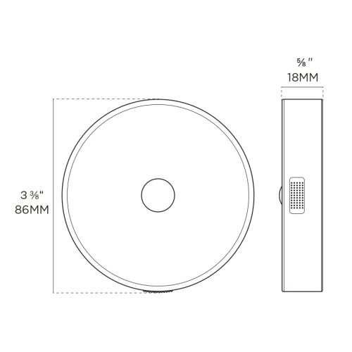 BAZZ 3 Pack Rechargeable Sensor LED Puck Lights, U22CHG3PK