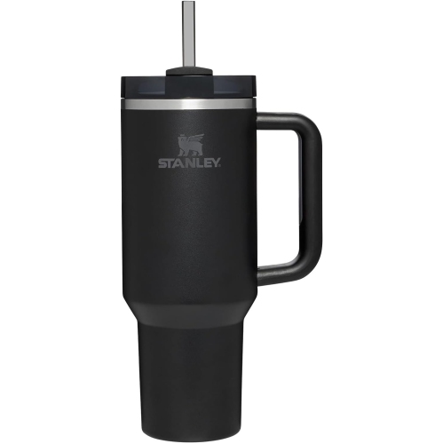 STANLEY  Quencher H2.0 Flowstate Stainless Steel Vacuum Insulated Tumbler \w Lid And Straw for Water, Iced Tea Or Coffee, Smoothie And More, Black