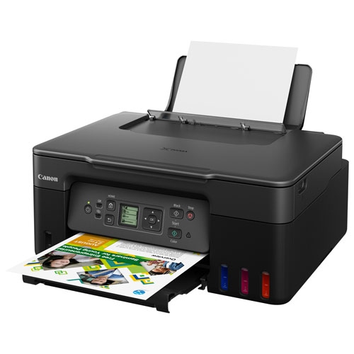 Image 1 de 1.. Boîte ouverte - imprimante à jet d'encre multifonction sans fil avec réservoirs d'encre géants PIXMA G3270 de Canon