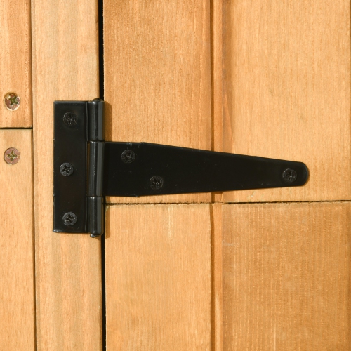 Outsunny 30" x 21" x 71" Garden Storage Shed, Outdoor Storage Shed with 3 Tier Shelves, Workshop Yard Tool Utility Storage House Water-resistant