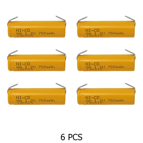 AA NiCd 700 mAh Batteries with Tabs