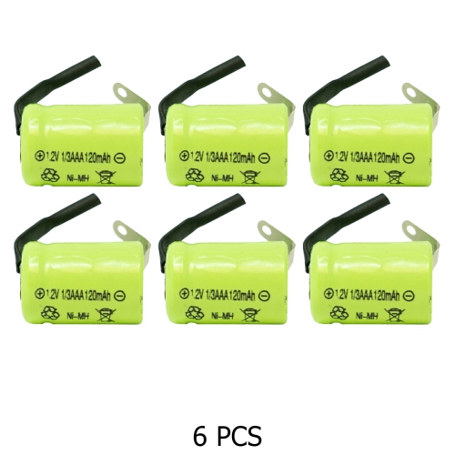 1/3 AAA NiMH 120 mAh Batteries with Tabs