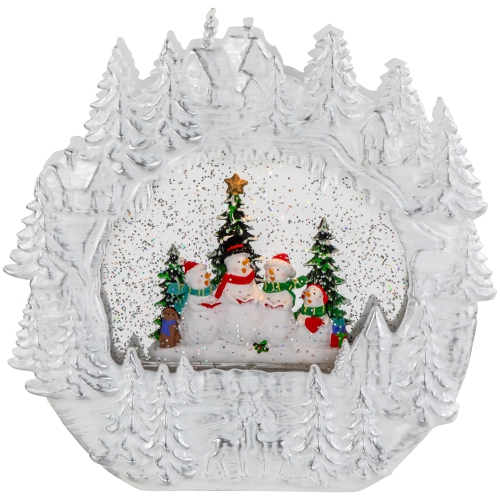 LED Lighted Caroling Snowmen Christmas Snow Globe - 9.5"