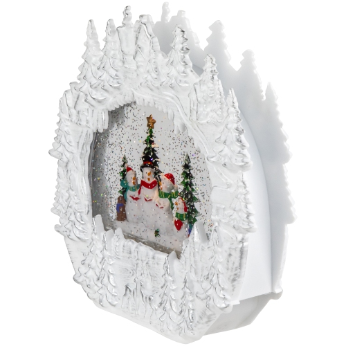 LED Lighted Caroling Snowmen Christmas Snow Globe - 9.5"