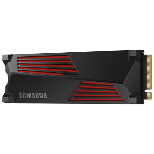 Disque SSD interne NVMe PCIe 990 Pro de 4 To de Samsung avec dissipateur  thermique (MZ-V9P4T0CW)