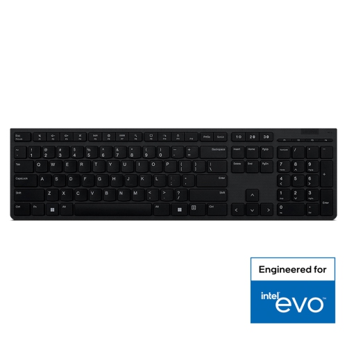 LENOVO  Professional Wireless Rechargeable Keyboard - Us English Decent keyboard but could use minor improved