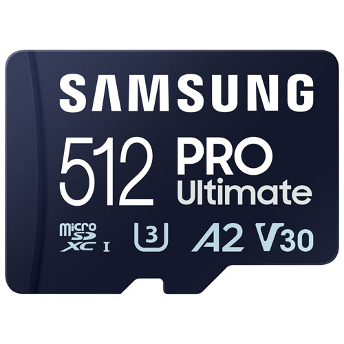 Carte mémoire microSD de 200 Mo/s de 512 Go PRO Ultimate de