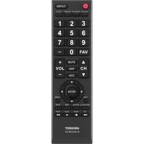Refurbished Toshiba Remote Control CT-RC1US-18 for Toshiba TV 32L220U19 32L310U18 49L510U18 55L510U18