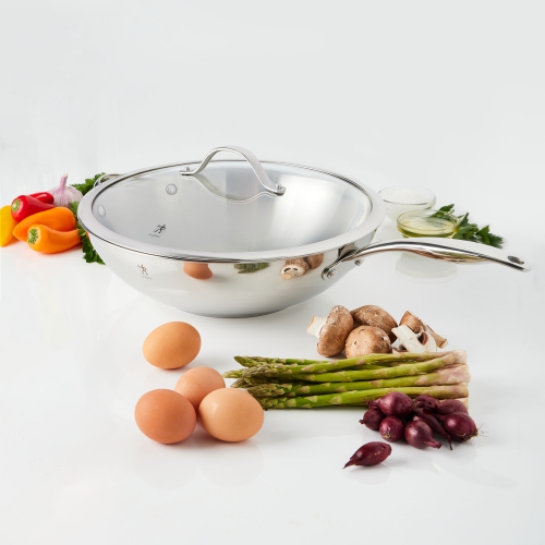 HENCKELS Aragon 32 cm / 12.5 inch Stainless Steel Wok
