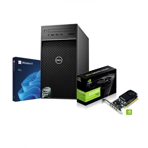 Refurbished Dell i7 Precision 3630 i7-8700 Mintower PC(Fast 3.20Ghz@4.60Ghz Intel i7/32.0GB Ram/500.0GB SSD/Nvidia Quadro P620 4K Quad/Windows 11 Pro)