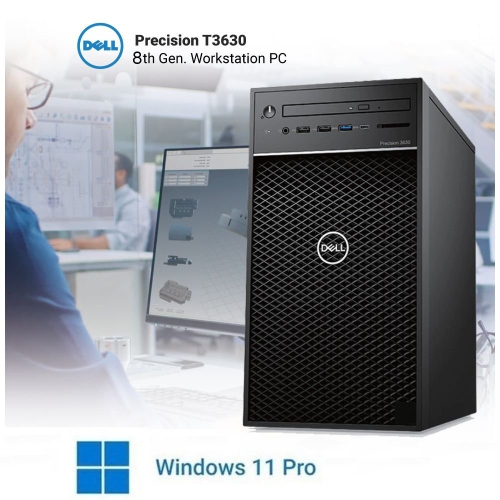 Refurbished Dell i7 Precision 3630 i7-8700 Mintower PC(Fast 3.20Ghz@4.60Ghz Intel i7/32.0GB Ram/500.0GB SSD/Nvidia Quadro P620 4K Quad/Windows 11 Pro)