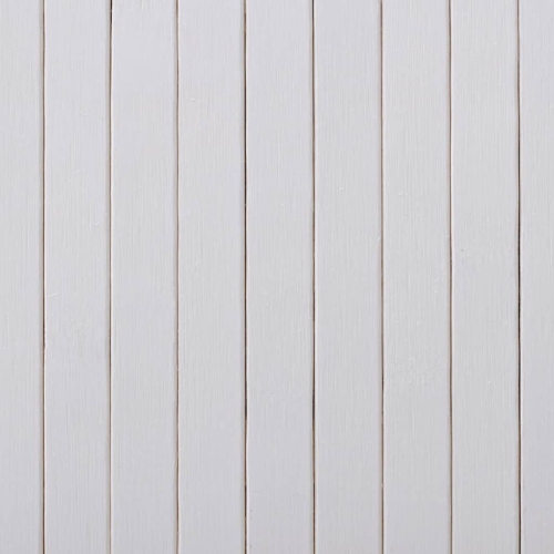 vidaXL Room Divider Bamboo White 250x165 cm