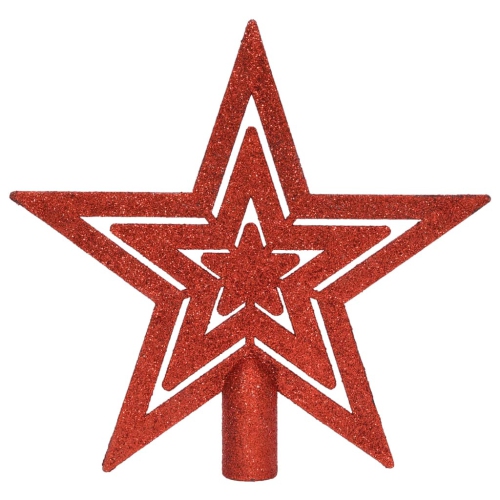 Ensemble de boules de Noël 64 pièces rouge et blanc de vidaXL