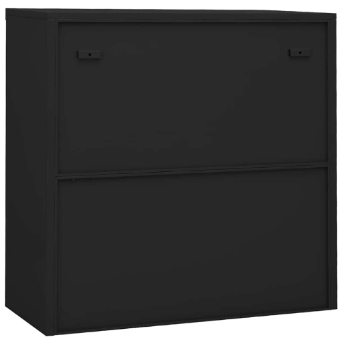 vidaXL Sliding Door Cabinet with Planter Box Anthracite Steel
