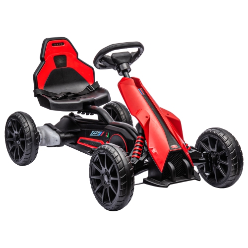Aosom Electric Go Kart, 12V Outdoor Racer Car for Kids, with Forward ...